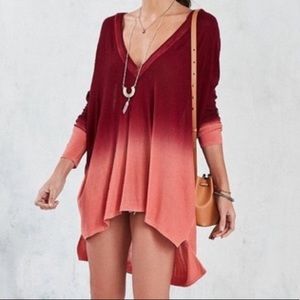 Urban Outfitters Pins & Needles Red Ombré Sweater